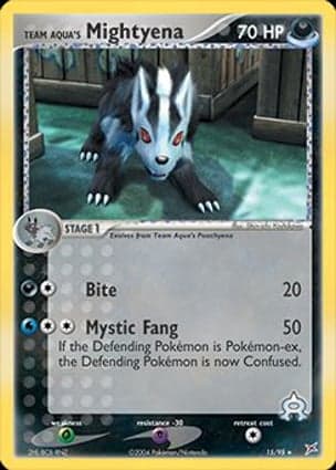 Carta Mightyena da Equipe Aqua