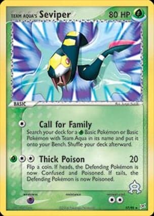 Carta Seviper da Equipe Aqua