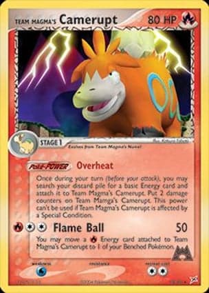 Carta Camerupt da Equipe Magma