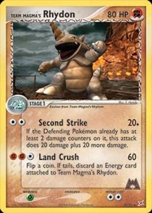 Carta Rhydon da Equipe Magma