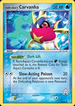 Carta Carvanha da Equipe Aqua