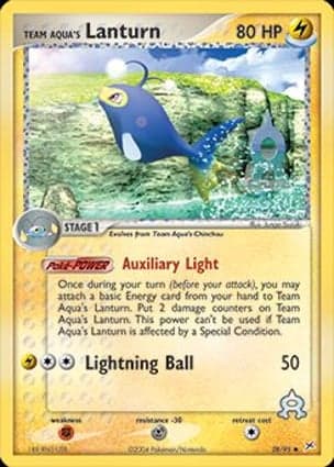 Carta Lanturn da Equipe Aqua