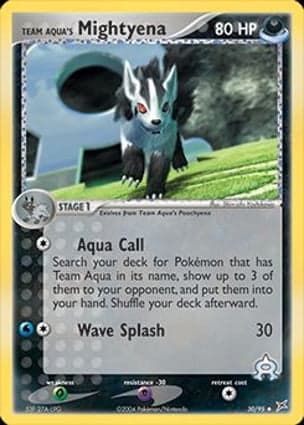 Carta Mightyena da Equipe Aqua