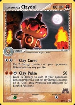 Carta Claydol da Equipe Magma