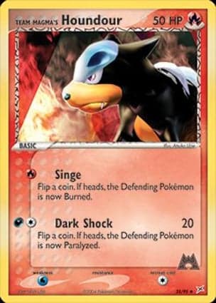 Carta Houndour da Equipe Magma