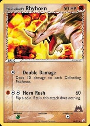 Carta Rhyhorn da Equipe Magma