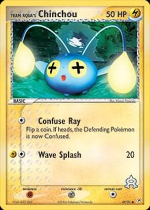Carta Chinchou da Equipe Aqua