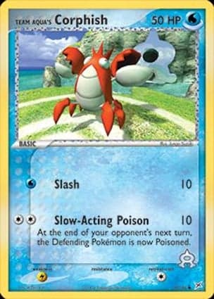 Carta Corphish da Equipe Aqua