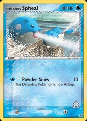 Carta Spheal da Equipe Aqua