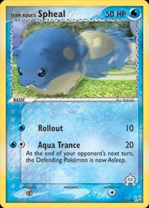Carta Spheal da Equipe Aqua