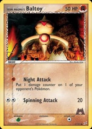Carta Baltoy da Equipe Magma