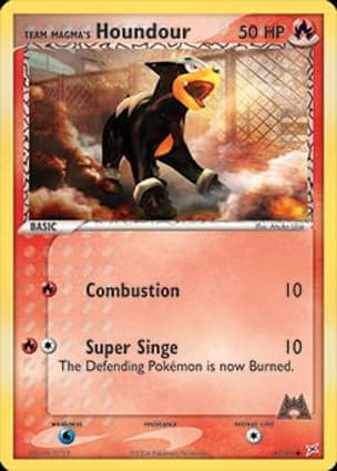 Carta Houndour da Equipe Magma