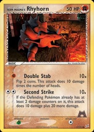 Carta Rhyhorn da Equipe Magma