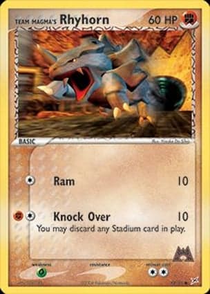Carta Rhyhorn da Equipe Magma