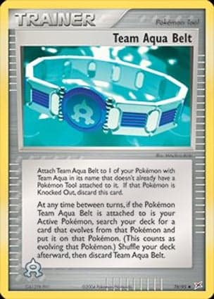 Carta Cinto da Equipe Aqua