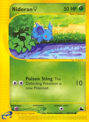 Carta Nidoran Fêmea