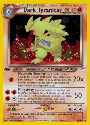 Carta Dark Tyranitar