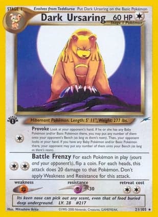 Carta Dark Ursaring