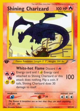 Carta Shining Charizard