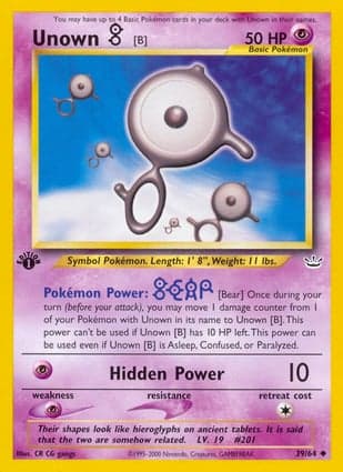 Carta Unown B