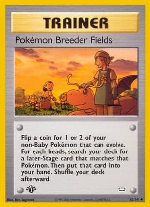 Carta Pokémon Breeder Fields