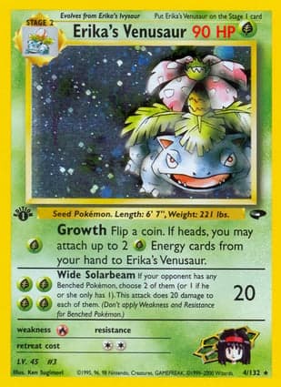Carta Venusaur da Erika