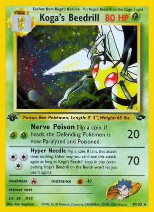 Carta Beedrill do Koga