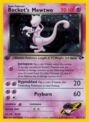 Carta Rockets Mewtwo