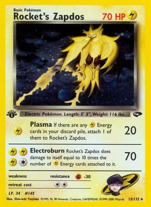 Carta Rockets Zapdos
