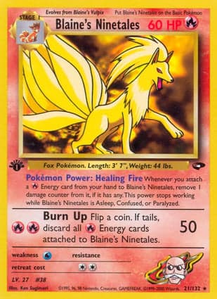 Carta Ninetales do Blaine