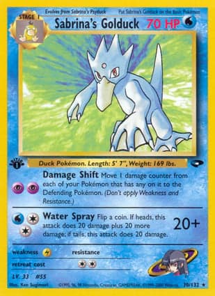 Carta Golduck da Sabrina