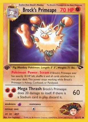 Carta Primeape do Brock
