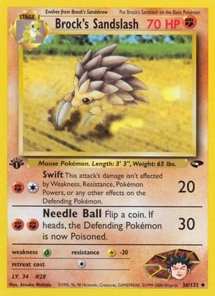 Carta Sandslash do Brock