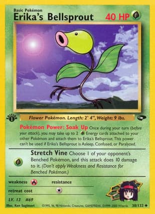 Carta Bellsprout da Erika