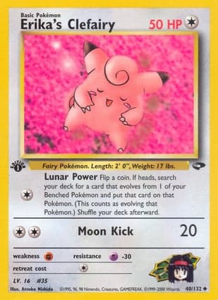 Carta Clefairy da Erika