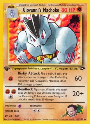 Carta Machoke do Giovanni