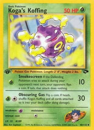 Carta Koffing do Koga
