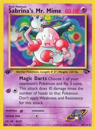 Carta Mr. Mime da Sabrina