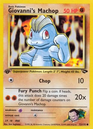 Carta Machop do Giovanni