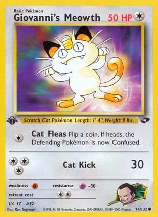 Carta Meowth do Giovanni