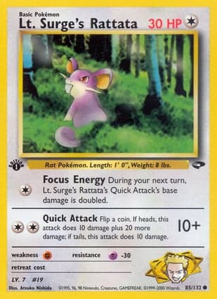 Carta Rattata do Cap. Surge