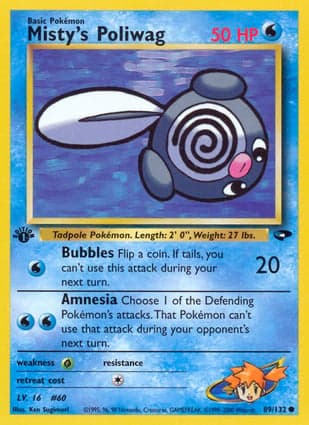 Carta Poliwag da Misty