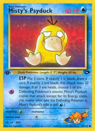 Carta Psyduck da Misty