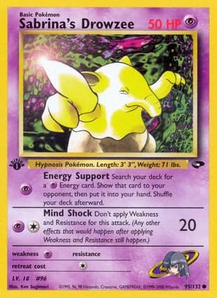 Carta Drowzee da Sabrina
