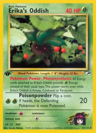 Carta Oddish da Érica