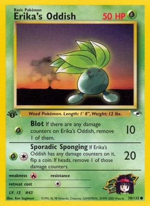 Carta Oddish da Érica