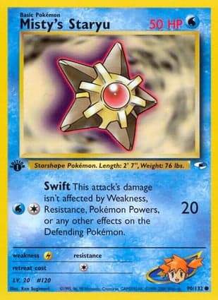 Carta Staryu da Misty
