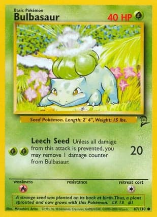 Carta Bulbasaur
