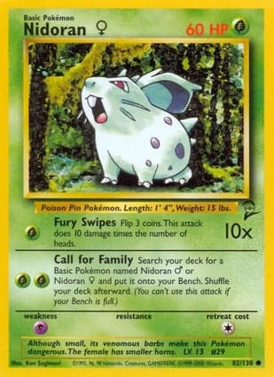 Carta Nidoran Fêmea