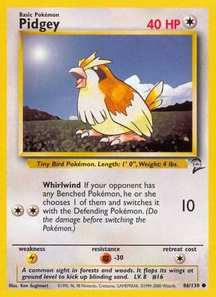 Carta Pidgey